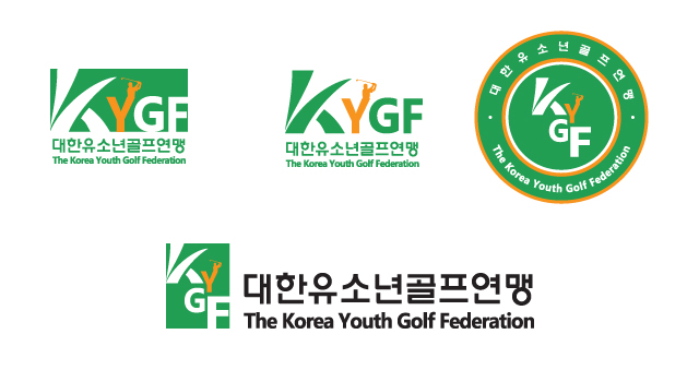 대한유소년골프연맹협회 로고